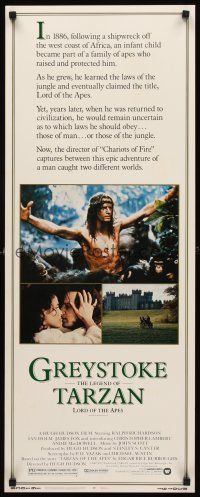 2y426 GREYSTOKE insert '83 great images of Christopher Lambert as Tarzan, Lord of the Apes!
