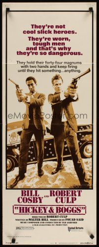 2y443 HICKEY & BOGGS insert '72 Bill Cosby & Robert Culp keep firing until they hit anything!