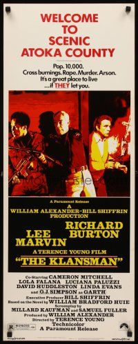 2y484 KLANSMAN insert '74 Lee Marvin, Richard Burton, it's a great place to live, if they let you!
