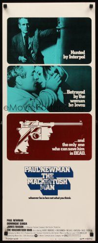 2y511 MACKINTOSH MAN insert '73 Paul Newman & Dominique Sanda kiss close up, John Huston directed!