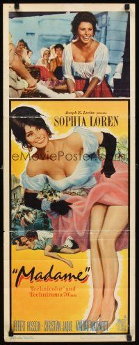 2y513 MADAME SANS GENE insert R63 wonderful art of super sexy Sophia Loren in low-cut dress!