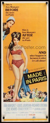 2y514 MADE IN PARIS insert '66 super sexy full-length Ann-Margret before and after she got there!