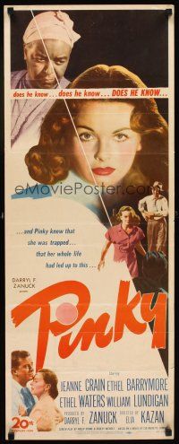 2y564 PINKY insert '49 Elia Kazan, Jeanne Crain's whole life had led up to this!