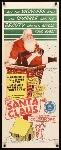 2y591 SANTA CLAUS insert '60 wonderful Christmas artwork of Santa Claus!