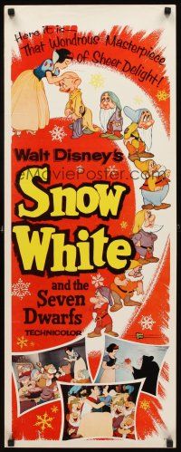2y610 SNOW WHITE & THE SEVEN DWARFS insert R58 Walt Disney animated cartoon fantasy classic!