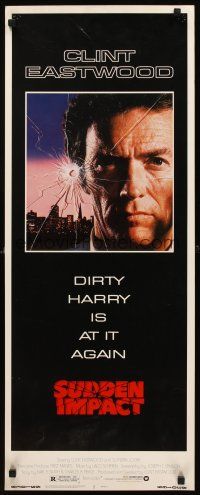 2y628 SUDDEN IMPACT insert '83 Clint Eastwood is at it again as Dirty Harry, great image!