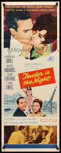 2y648 TENDER IS THE NIGHT insert '61 romantic close up of Jennifer Jones & Jason Robards Jr.!