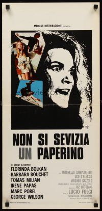 2y181 DON'T TORTURE A DUCKLING Italian locandina '72Lucio Fulci's mystery about 4 murdered boys!