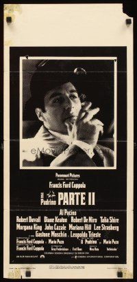 2y195 GODFATHER PART II Italian locandina '75 Al Pacino in Francis Ford Coppola classic sequel!