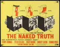 2z799 YOUR PAST IS SHOWING English 1/2sh '58 Peter Sellers, Terry-Thomas, The Naked Truth!