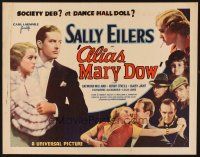 2z343 ALIAS MARY DOW 1/2sh '35 Ray Milland, pretty Sally Eilers, dance hall doll or society deb!