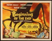2z366 BEGINNING OF THE END 1/2sh '57 the U.S. may use the A-bomb to destroy the giant bugs!