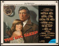2z371 BIG SLEEP 1/2sh '78 art of Robert Mitchum & sexy Candy Clark by Richard Amsel!