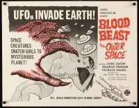 2z377 BLOOD BEAST FROM OUTER SPACE 1/2sh '66 UFOs invade Earth, creatures snatch sexy girls!