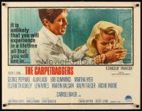 2z393 CARPETBAGGERS 1/2sh '64 great close up of Carroll Baker biting George Peppard's hand!