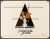 2z413 CLOCKWORK ORANGE X-rated 1/2sh '72 Stanley Kubrick classic, Castle art of Malcolm McDowell!