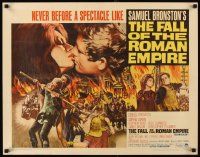 2z471 FALL OF THE ROMAN EMPIRE 1/2sh '64 Anthony Mann, Sophia Loren, cool gladiator artwork!