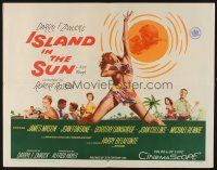 2z541 ISLAND IN THE SUN 1/2sh '57 James Mason, Joan Fontaine, Dorothy Dandridge, Harry Belafonte