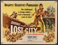 2z552 JOURNEY TO THE LOST CITY 1/2sh '60 directed by Fritz Lang, art of sexy Arabian Debra Paget!