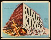 2z560 KING OF KINGS style B 1/2sh '61 Nicholas Ray Biblical epic, Jeffrey Hunter as Jesus!