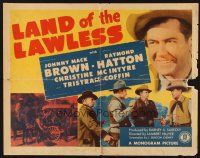 2z568 LAND OF THE LAWLESS 1/2sh '47 cool close up image of cowboy Johnny Mack Brown!
