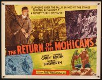 2z570 LAST OF THE MOHICANS 1/2sh R48 Harry Carey serial, trapped by savages!