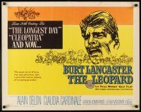 2z578 LEOPARD 1/2sh '63 Luchino Visconti's Il Gattopardo, cool art of Burt Lancaster!