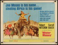 2z604 MISTER MOSES 1/2sh '65 Robert Mitchum & Carroll Baker are stealing Africa!