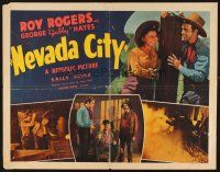 2z623 NEVADA CITY style B 1/2sh '41 cowboy Roy Rogers, George Gabby Hayes, Sally Payne