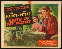 2z631 NORTH OF THE ROCKIES 1/2sh '42 Bill Elliott, Tex Ritter, Royal Canadian Mountie action!