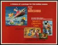 2z673 RESCUERS/MICKEY'S CHRISTMAS CAROL 1/2sh '83 Disney package for the holiday season!