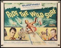2z681 RIDE THE WILD SURF 1/2sh '64 Fabian, ultimate poster for surfers to display on their wall!