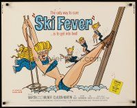 2z710 SKI FEVER 1/2sh '68 Curt Siodmak directed, Martin Milner, sexy art of bikini clad skier!