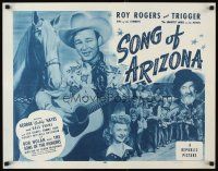 2z717 SONG OF ARIZONA 1/2sh R54 Roy Rogers with guitar & Trigger, Dale Evans, Gabby Hayes!
