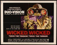 2z785 WICKED WICKED 1/2sh '73 Tiffany Bolling, twice the terror, sexy horror art!