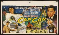 3b369 CAN-CAN Belgian '60 art of Sinatra, Shirley MacLaine, Maurice Chevalier & Louis Jourdan!