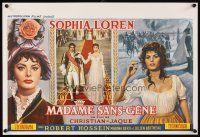 3b415 MADAME SANS GENE Belgian '62 art of super sexy Sophia Loren in low-cut dress!