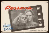 3b434 PERSONA Belgian '66 close up of Liv Ullmann & Bibi Andersson, Ingmar Bergman classic!