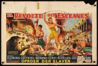 3b438 REVOLT OF THE SLAVES Belgian '61 sexy Rhonda Fleming put the torch to an empire of sin!
