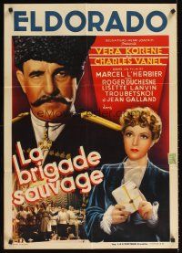 3b443 SAVAGE BRIGADE pre-war Belgian '39 Marcel L'Herbier directed, Vera Korene, Charles Vanel!