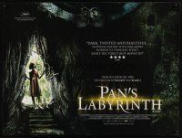 3b538 PAN'S LABYRINTH British quad '06 del Toro's El laberinto del fauno, cool fantasy image!