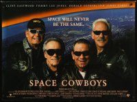 3b551 SPACE COWBOYS DS British quad '00 Clint Eastwood, Tommy Lee Jones, Sutherland & Garner!