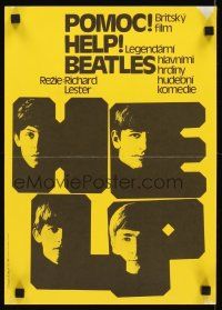 3b061 HELP Czech 11x16 R86 great images of The Beatles, John, Paul, George & Ringo!