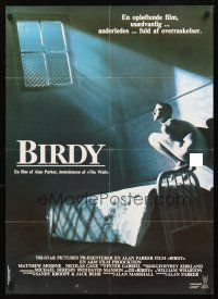 3b588 BIRDY Danish '85 early Nicolas Cage, Matthew Modine, great image of flying machine!