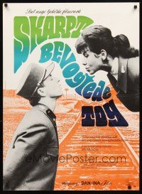 3b611 CLOSELY WATCHED TRAINS Danish '66 Ostre Sledovane Vlaky, classic coming-of-age comedy!