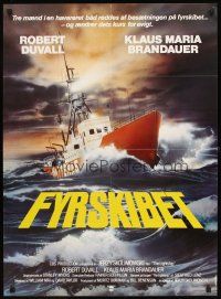 3b683 LIGHTSHIP Danish '85 Robert Duvall, Klaus Maria Brandauer, art of Coast Guard ship at sea!