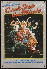 3b476 CAN'T STOP THE MUSIC English double crown '80 The Village People, Valerie Perrine, Jenner!