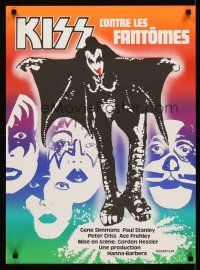 3b035 ATTACK OF THE PHANTOMS Swiss '78 portrait of KISS, Criss, Frehley, Simmons, Stanley!