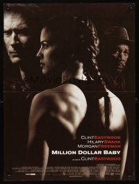3b274 MILLION DOLLAR BABY French 15x21 '04 Clint Eastwood, boxer Hilary Swank, Morgan Freeman