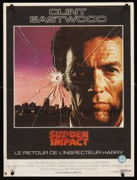 3b277 SUDDEN IMPACT French 15x21 '83 Clint Eastwood is at it again as Dirty Harry, great image!